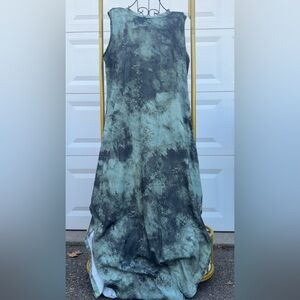 Tie-Dye Maxi Dress Casual Sundress